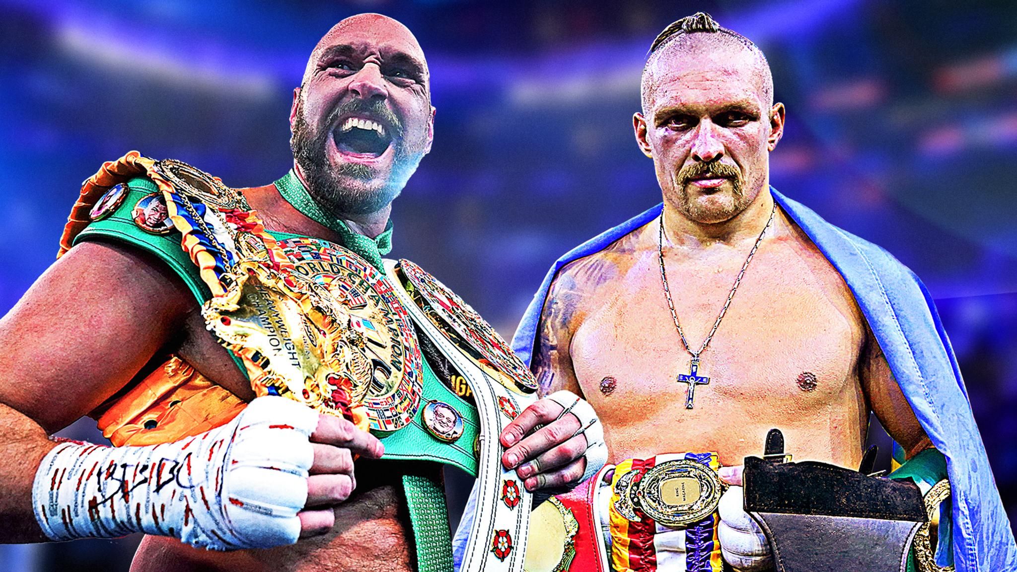 Усик против Фьюри / фото Sky Sports