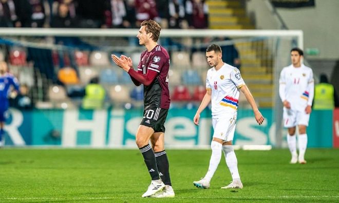 Поразка Петракова у відеоогляді матчу Латвія – Вірменія – 2:0