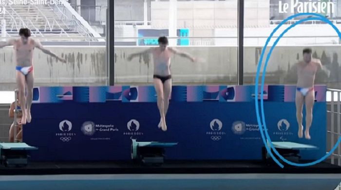Халепа дня: віце-чемпіон світу зі стрибків у воду гепнувся об дошку на очах у Макрона – відео