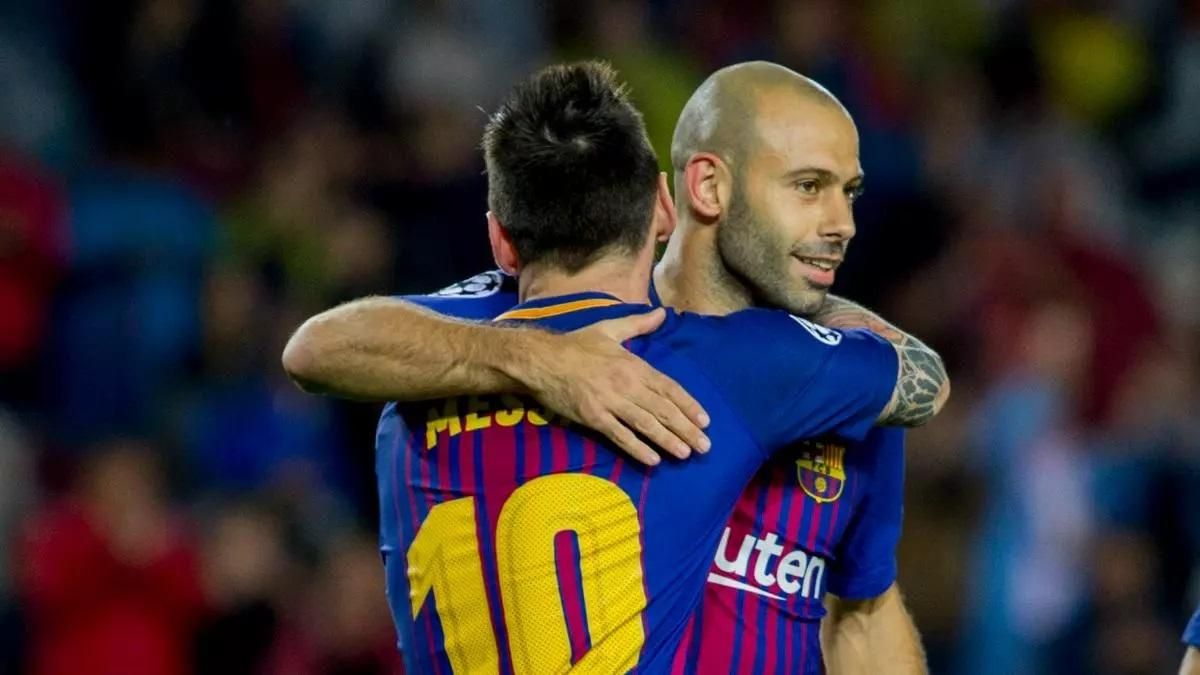 Месси и Маскерано / фото: Sport.es