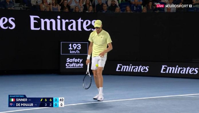 Синнер легко вышел в полуфинал Australian Open, где встретится с Шелтоном