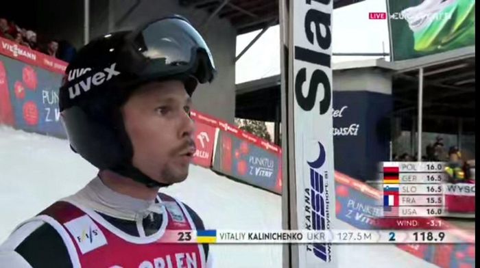 Український летючий лижник Калініченко з рекордом виступив на Кубку світу у Віслі